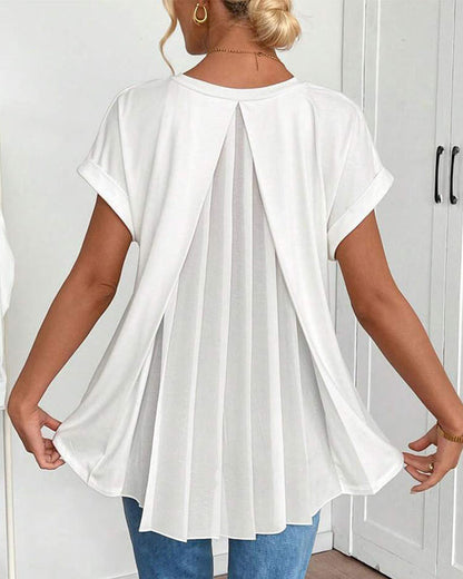 Liyanna | Patchwork T-Hemd Mit Kurzen Ärmeln