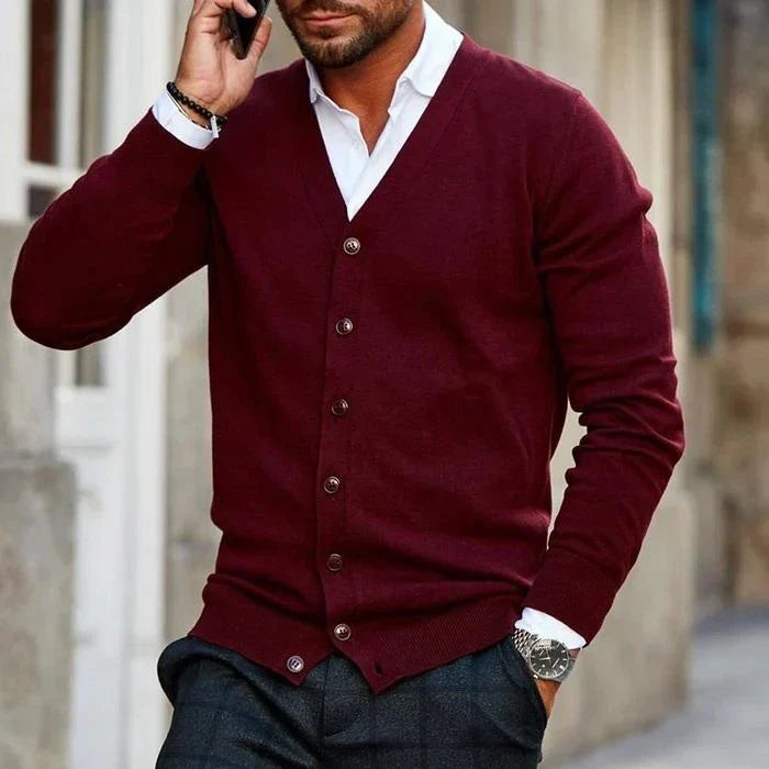 Leandro – Herren Baumwoll Cardigan