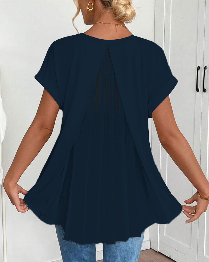 Liyanna | Patchwork T-Hemd Mit Kurzen Ärmeln