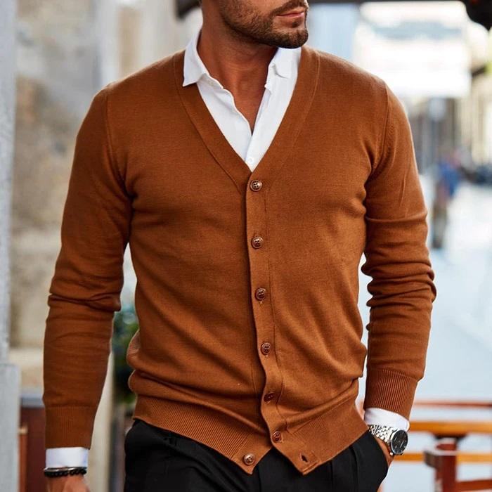 Leandro – Herren Baumwoll Cardigan