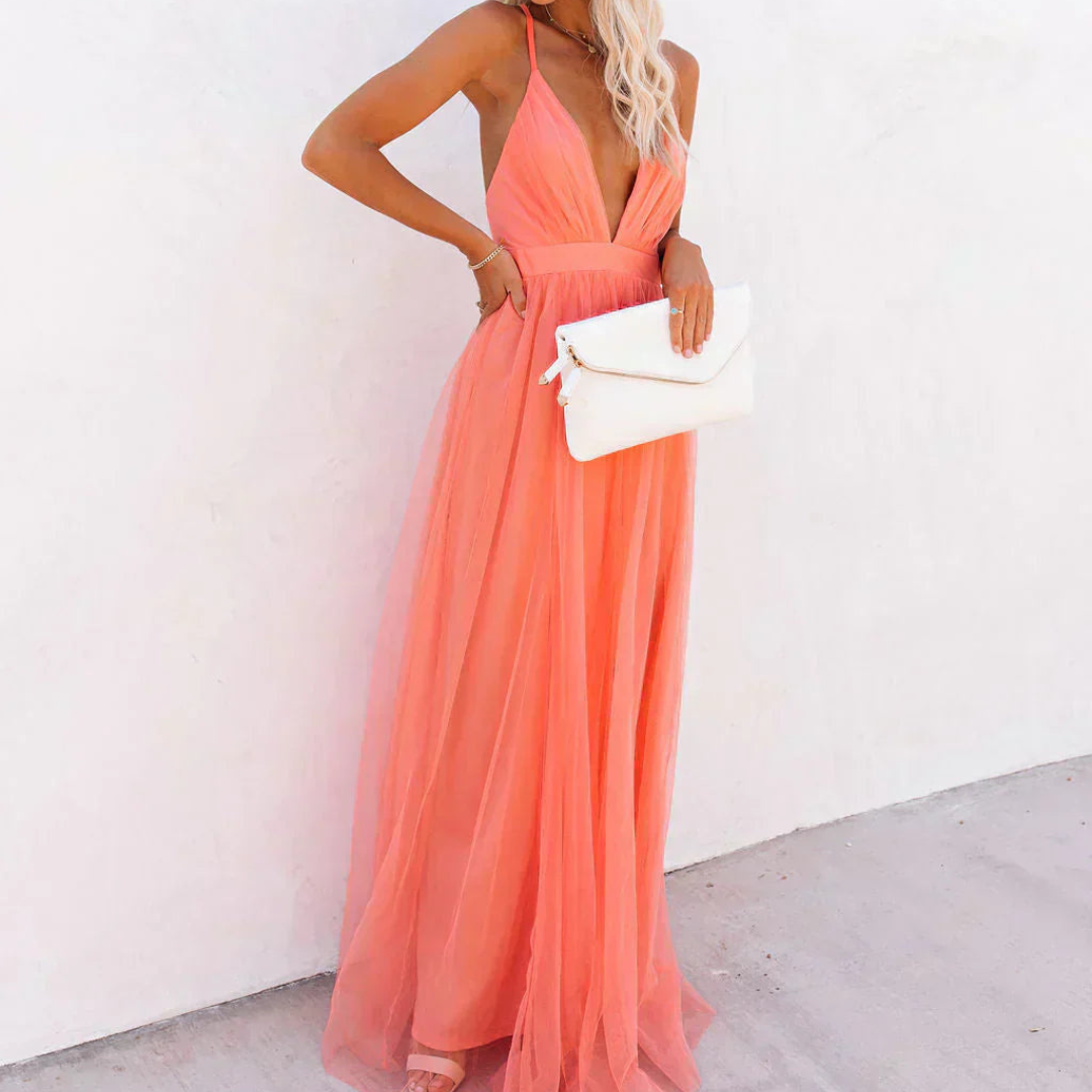 Helena | Maxikleid Lumière Koralle