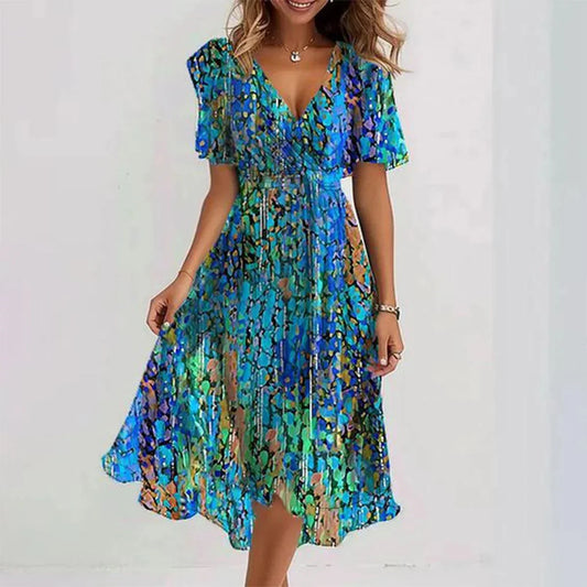 Petal – Elegantes Kleid mit V-Ausschnitt
