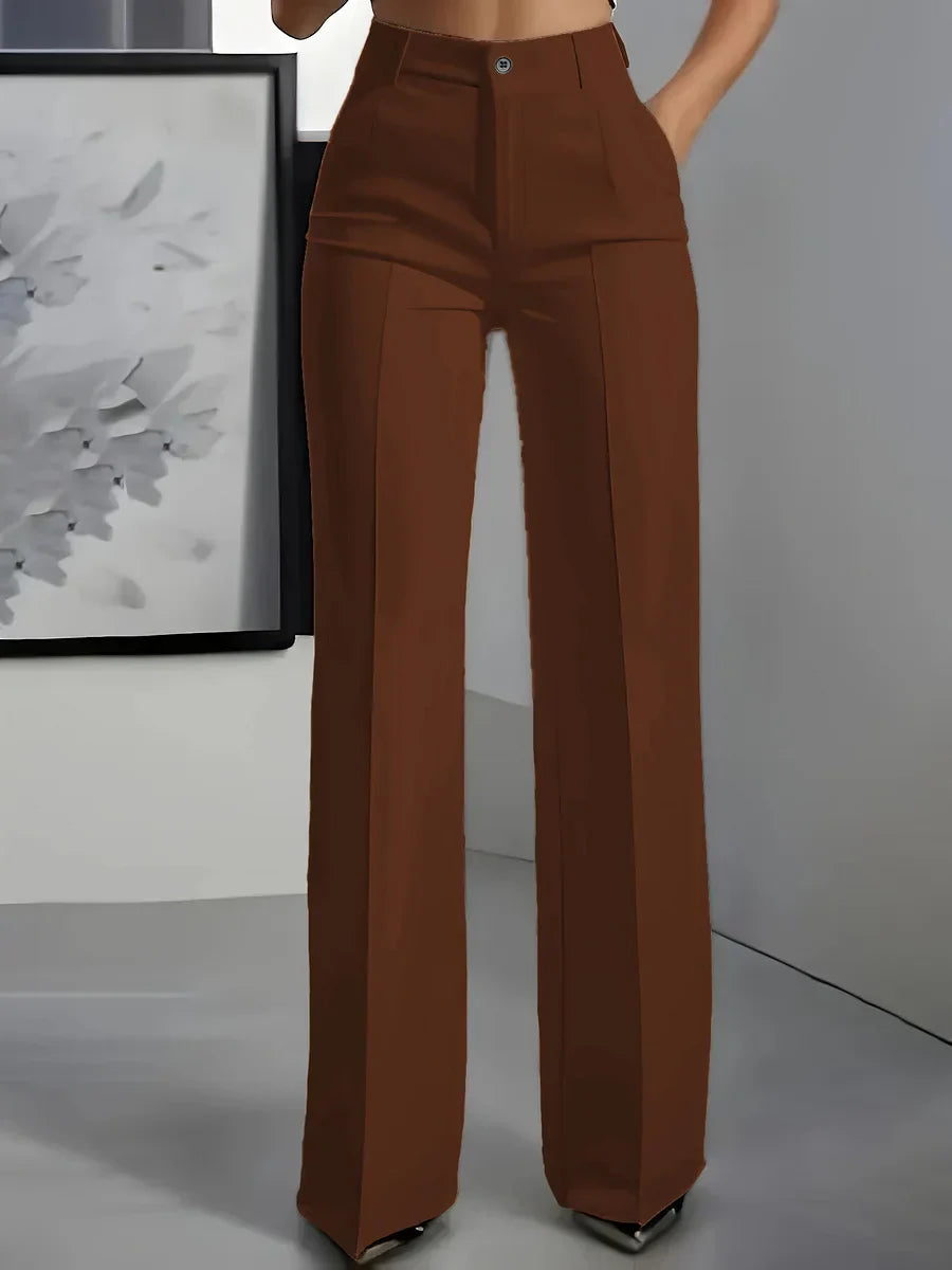 Hodit | Stylische Stretch Hose Mit Hoher Taille
