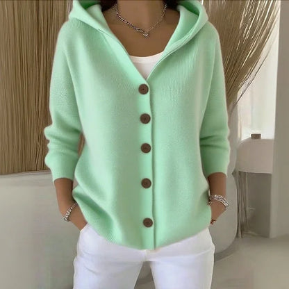 Nylah- Bequemer Langarm Strickjacke