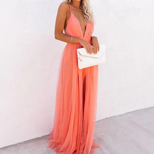 Helena | Maxikleid Lumière Koralle