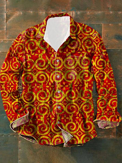 Sam | Mehrfarbiges Unisex Hemd Mit Muster