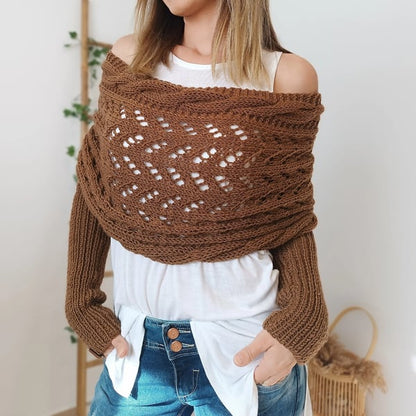 Reinhilde | Doppelten Ärmeln Shawl Schal