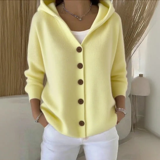 Nylah- Bequemer Langarm Strickjacke