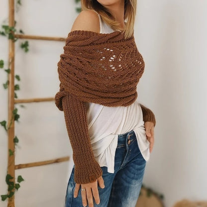 Reinhilde | Doppelten Ärmeln Shawl Schal