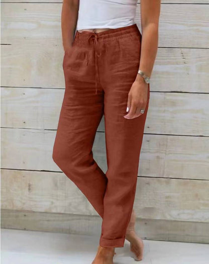 Megan | Premium atmungsaktive Leinen Stretchhose
