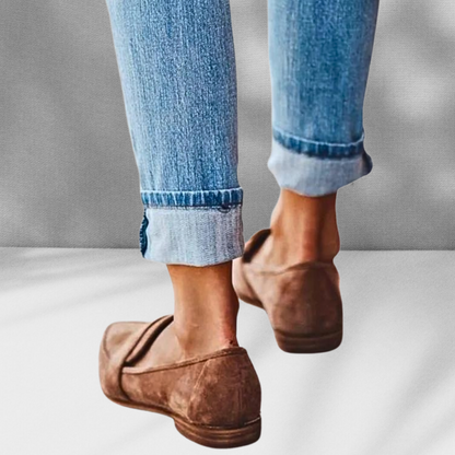 Malina | Wildleder-Loafer mit spitzer Form