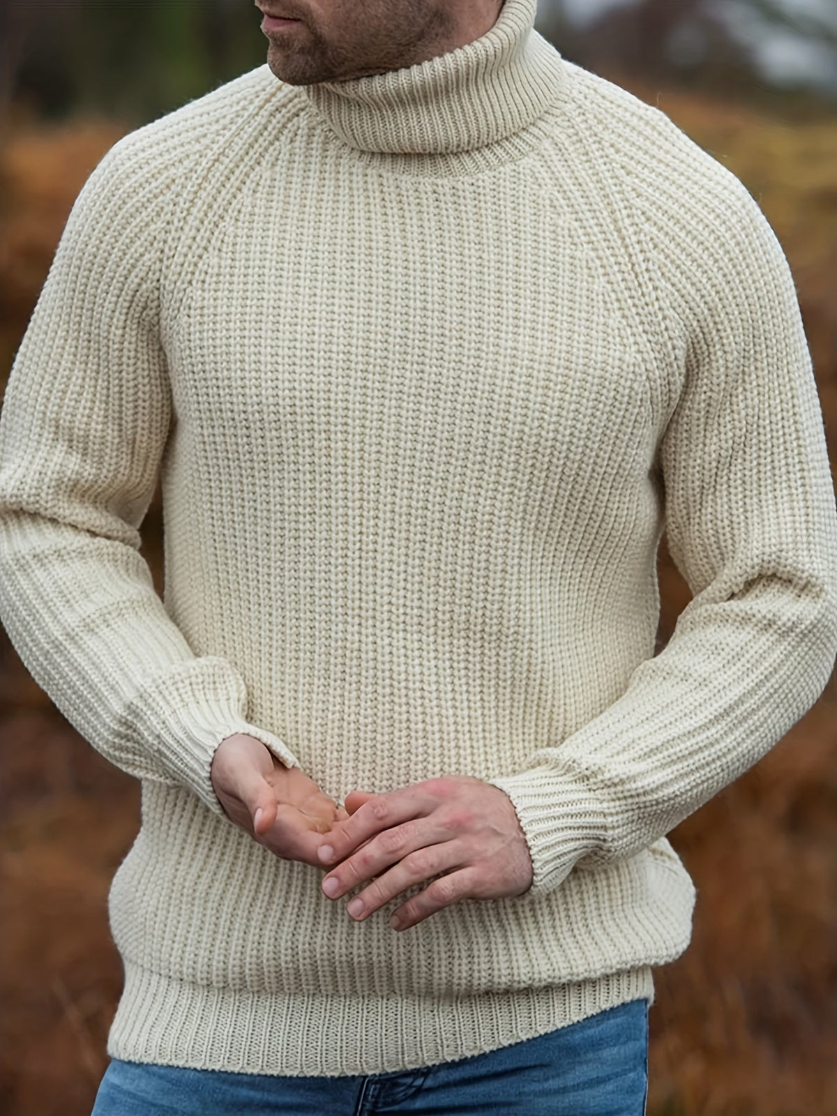 Alexander | Herren Warmer Strickpullover Mit Rollkragen Für Den Winter