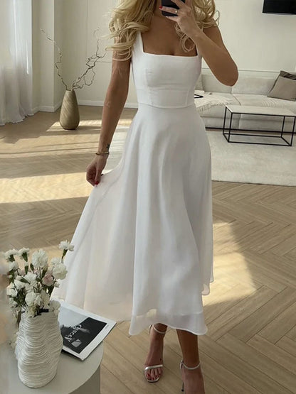 Marie | Elegantes A-Linie Midikleid, Zeitlose Raffinesse