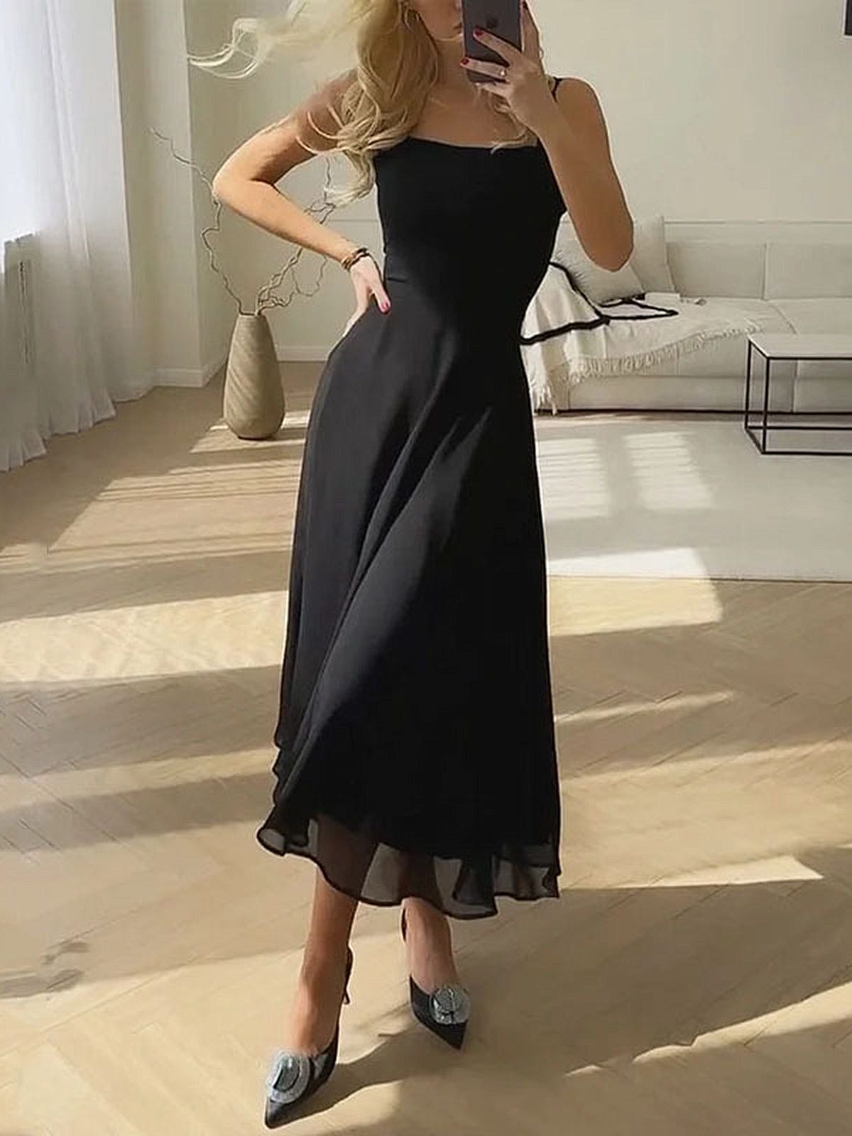 Marie | Elegantes A-Linie Midikleid, Zeitlose Raffinesse