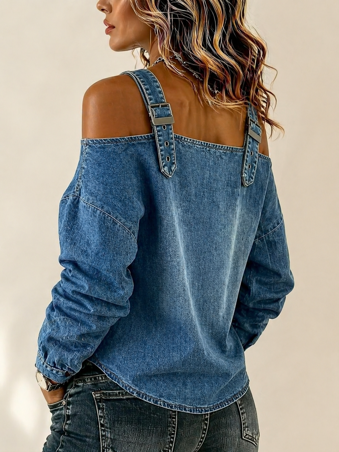 Yamara | Ärmelloses Jeanshemd