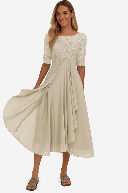 Greta | Sommer Midi Kleid In A Linie