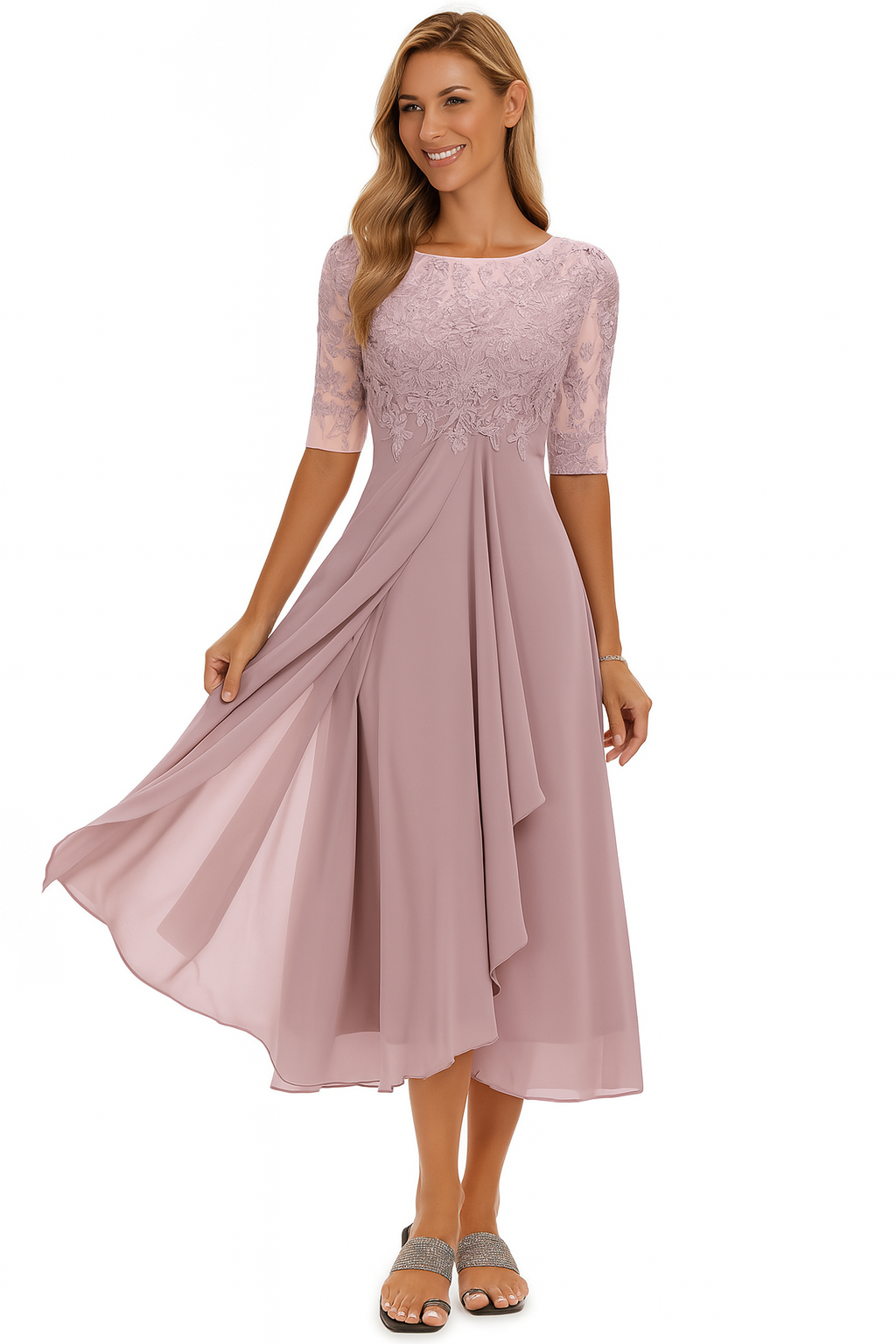 Greta | Sommer Midi Kleid In A Linie