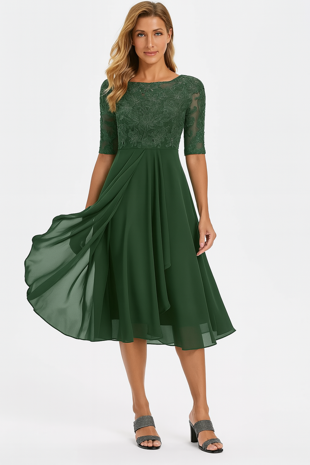 Greta | Sommer Midi Kleid In A Linie
