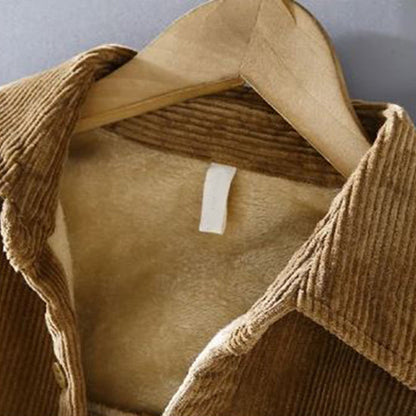 Peter | Herren Warme Cordjacke Mit Knopfleiste