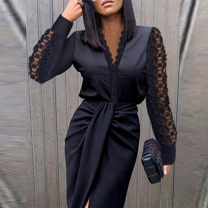 Wilhelmina | Lange Luxuriöse Cocktailkleid Für Damen