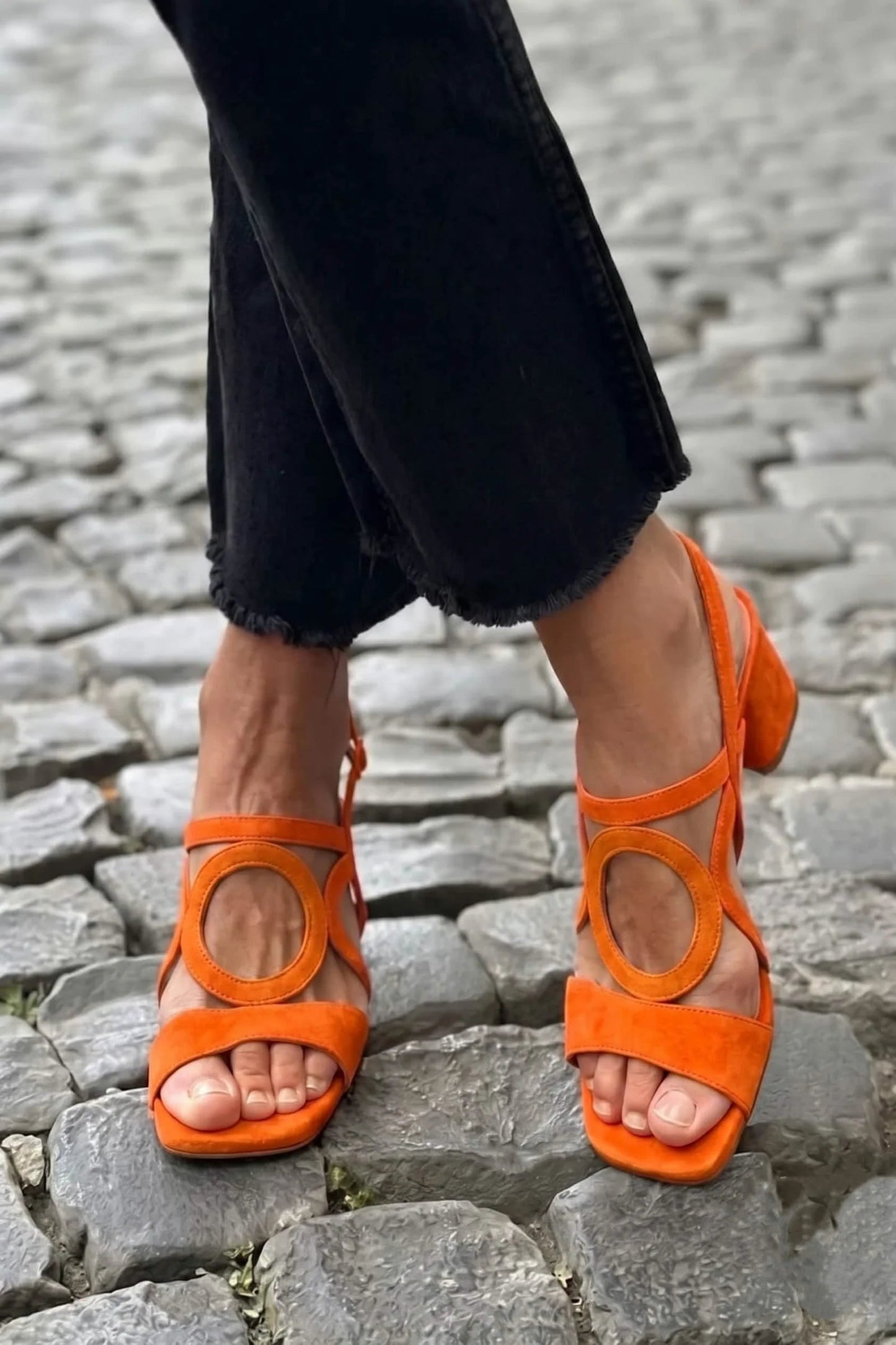 Gurng | Sandalen Mit Eckiger Zehenpartie Und Abgerundetem Schnitt