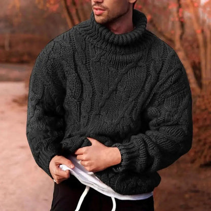 Andreas | Dick Gestrickter Rollkragenpullover Für Herren