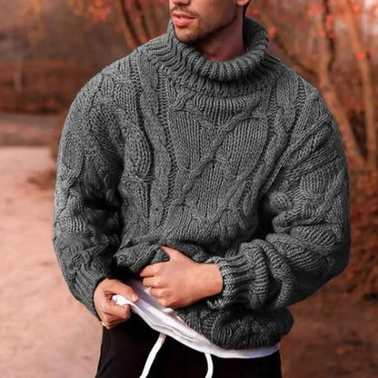Andreas | Dick Gestrickter Rollkragenpullover Für Herren