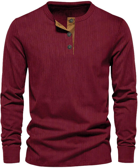 Langärmeliges T-Shirt Herren | Cleanes Basic & Komfortabler Alltags-Look