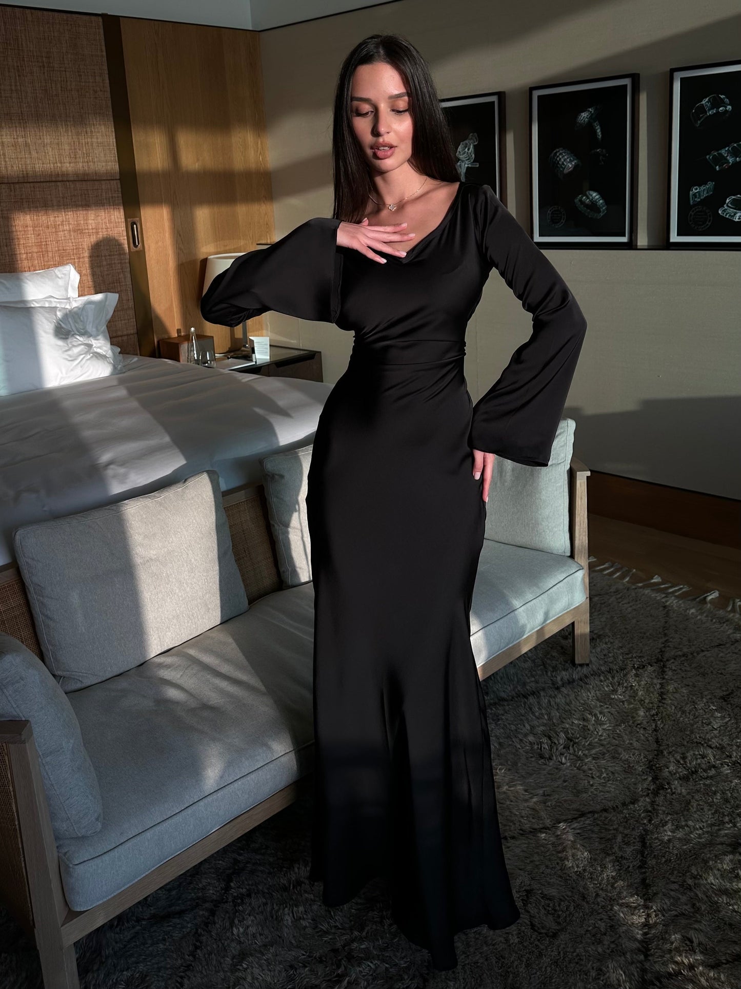 Selene | Langärmliges Kleid  Voller Natürlicher Eleganz