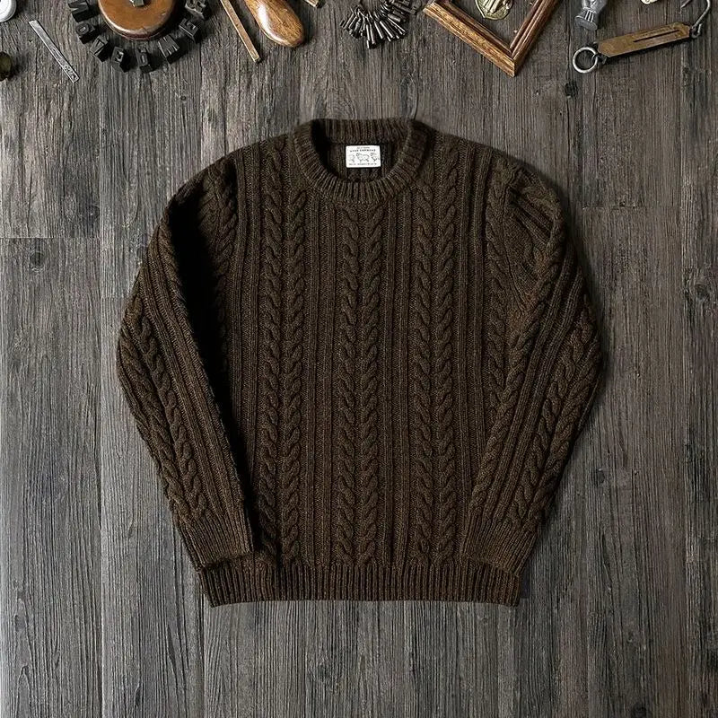 Mara Damenpullover | Klassisches Irish Muster, Baumwolle, Warm 0