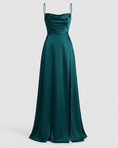 Maxi Kleid Damen | Eleganter Fall & Beinschlitz