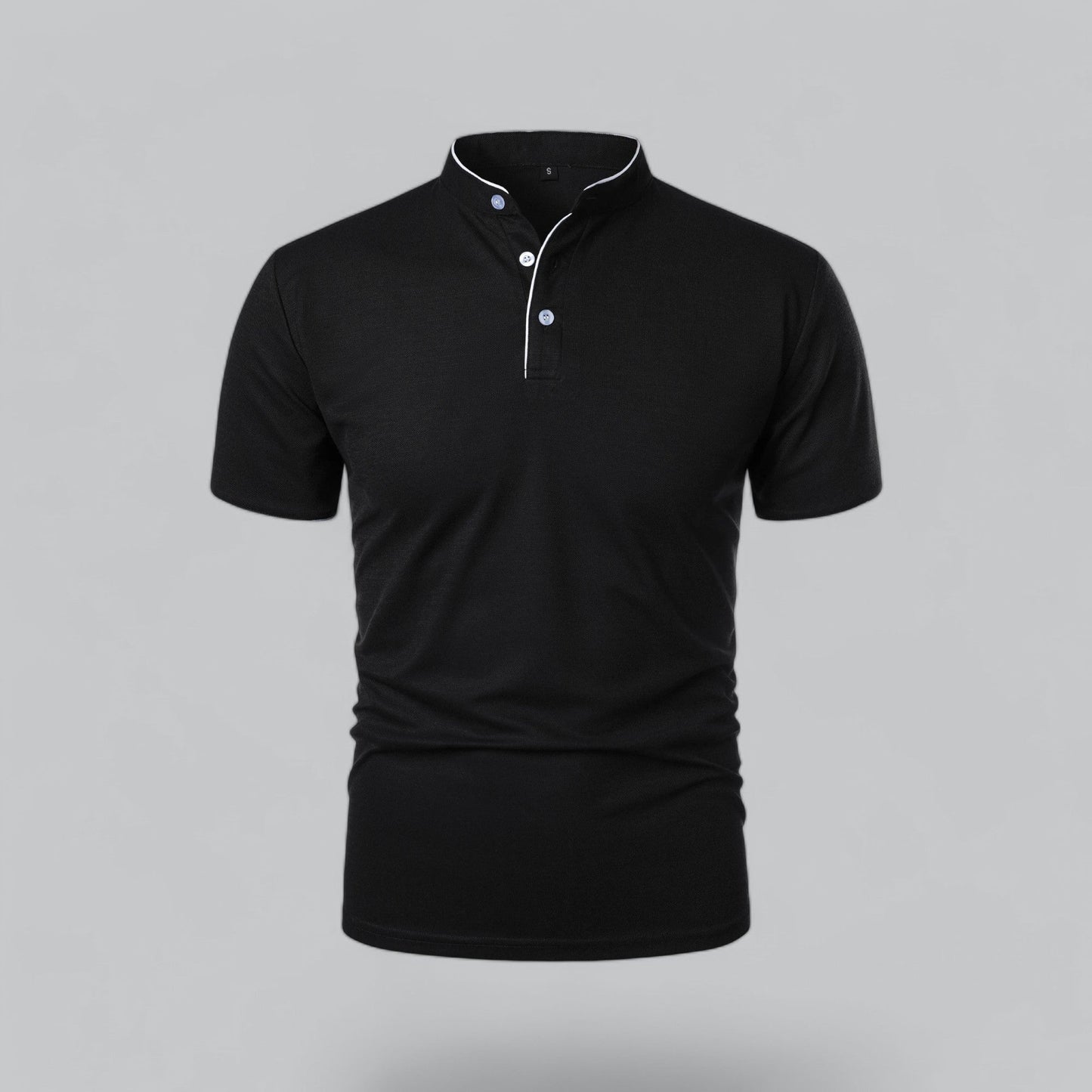 Cedric | Herren-Poloshirt Ohne Kragen