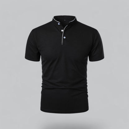 Cedric | Herren-Poloshirt Ohne Kragen