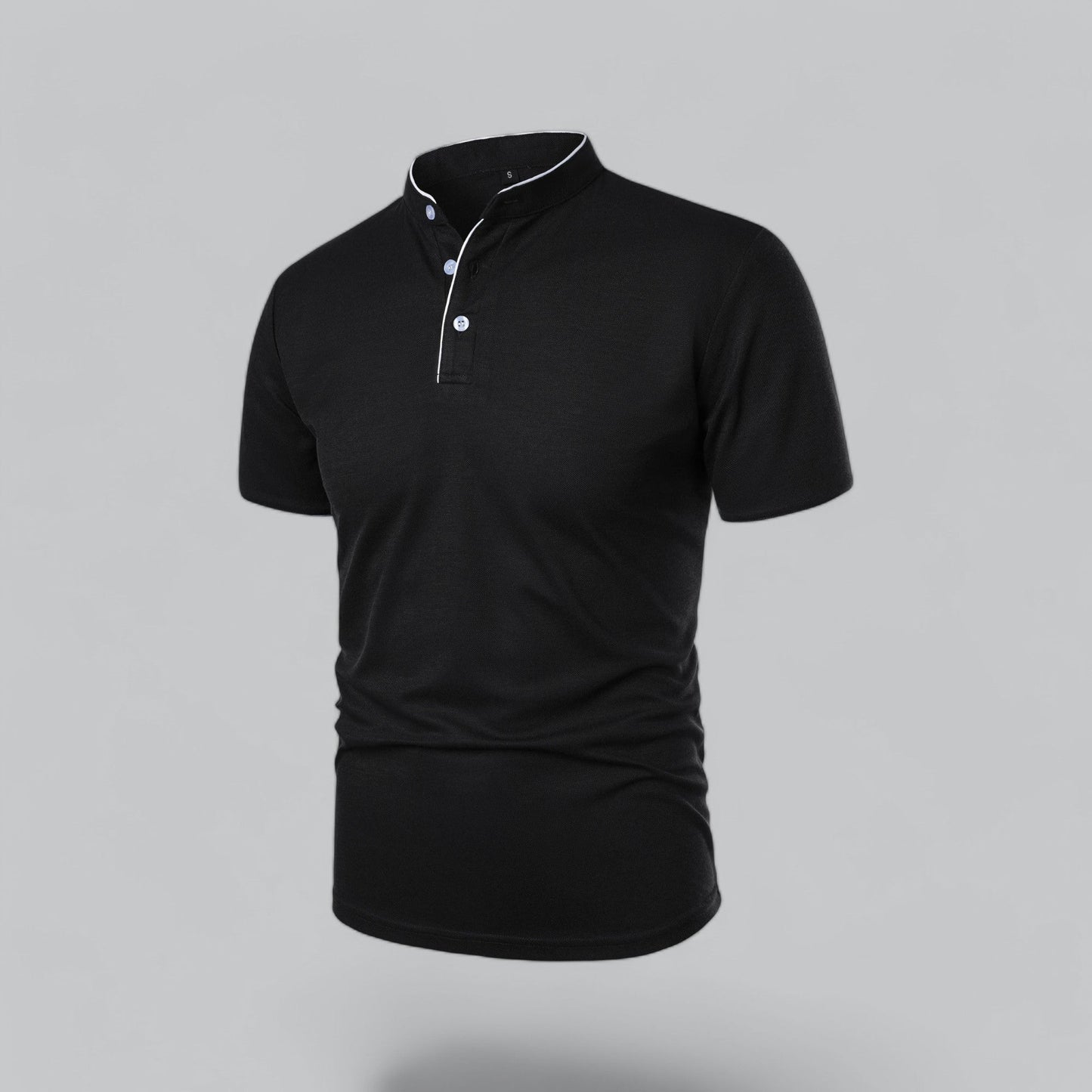 Cedric | Herren-Poloshirt Ohne Kragen