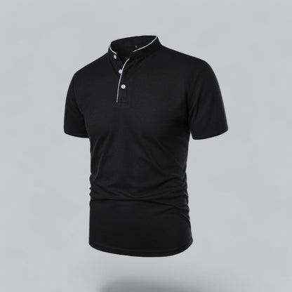 Cedric | Herren-Poloshirt Ohne Kragen