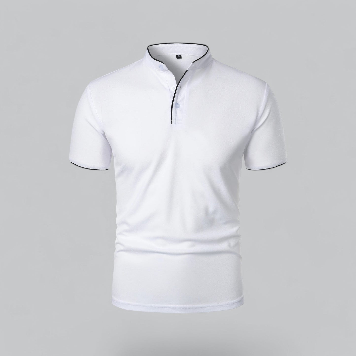 Cedric | Herren-Poloshirt Ohne Kragen