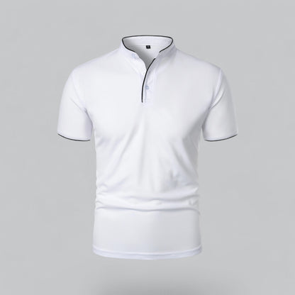 Cedric | Herren-Poloshirt Ohne Kragen