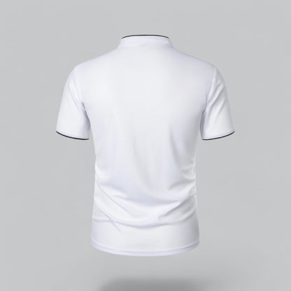 Cedric | Herren-Poloshirt Ohne Kragen