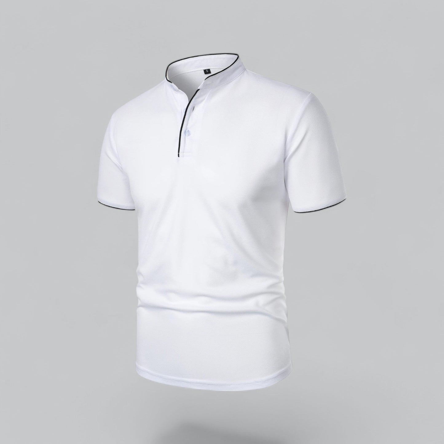 Cedric | Herren-Poloshirt Ohne Kragen