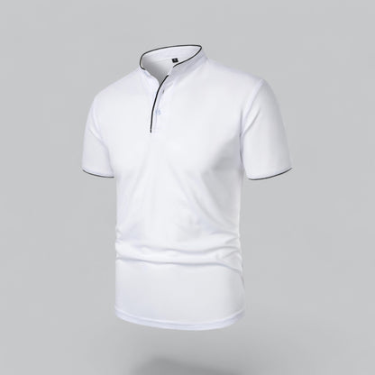 Cedric | Herren-Poloshirt Ohne Kragen