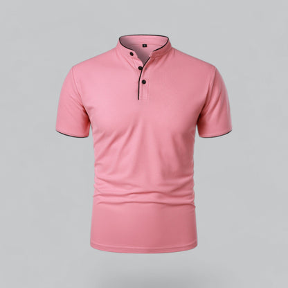 Cedric | Herren-Poloshirt Ohne Kragen