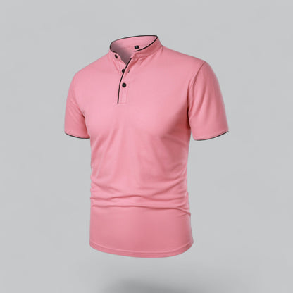 Cedric | Herren-Poloshirt Ohne Kragen