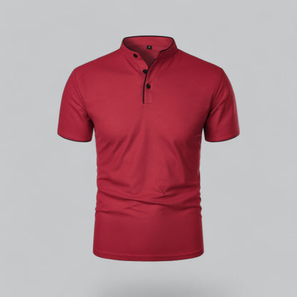 Cedric | Herren-Poloshirt Ohne Kragen