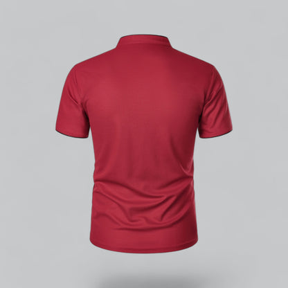 Cedric | Herren-Poloshirt Ohne Kragen
