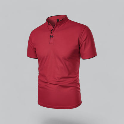 Cedric | Herren-Poloshirt Ohne Kragen