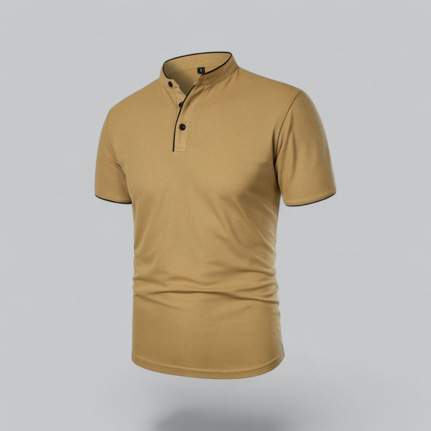 Cedric | Herren-Poloshirt Ohne Kragen