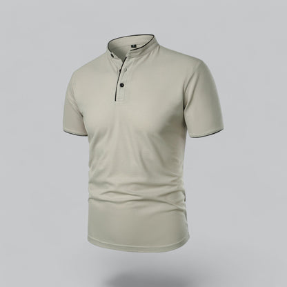Cedric | Herren-Poloshirt Ohne Kragen