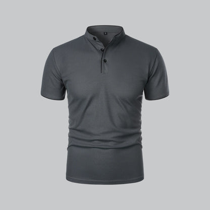 Cedric | Herren-Poloshirt Ohne Kragen