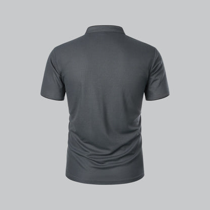 Cedric | Herren-Poloshirt Ohne Kragen