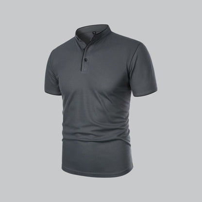 Cedric | Herren-Poloshirt Ohne Kragen